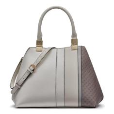 Calvin Klein Bolsa geométrica de granito, Amêndoa/Castanho-Acinzentado/Querubim Branco em Peças, One Size