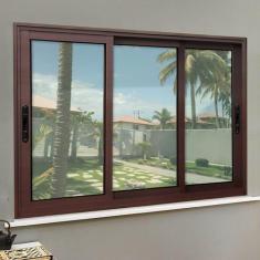 Janela Elite 3 Folhas Moveis Sequenciais 120 X 240 Vidro Liso - Brimak