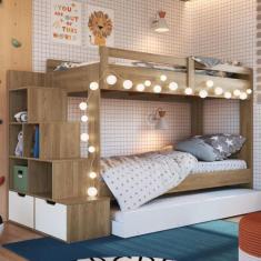 Treliche Infantil com Escada Nicho e Gaveta Linha Infanto BI005 Comple