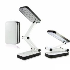 Luminária De Mesa Articulada 24 Leds Recarregável Abajur DPLED-5S LED-666