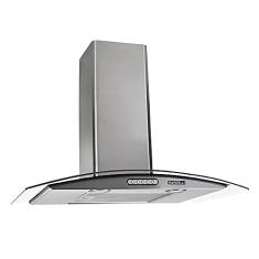 Coifa de Parede 70cm Vidro Curvo Duto Slim Nardelli Inox