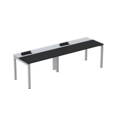 Mesa Plataforma Para Coworking Para 2 Pessoas 140x792 Psc140 Preto-cinza