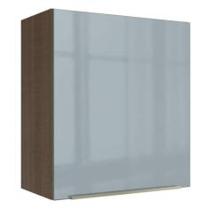 Armário Aéreo Madesa Lux 60 cm 1 Porta - Rustic/Cinza