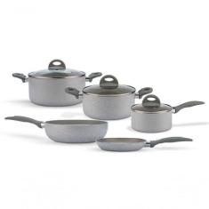 Jogo De Panelas Brinox Antiaderente 5 Peças Marble Blend