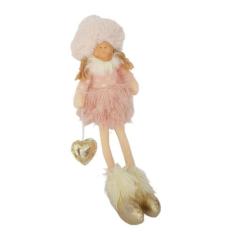 Boneca Decorativa Sentada Coleção Bonnet 40cm - Carmella Presentes