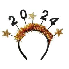 Tiara de cabelo feliz estrela glitter estrela lantejoulas cabelo argola decoração festa acessórios enfeites de Natal