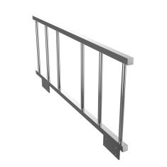 Grade Para Beliche Ou Cama Em Aço Cromado - Flape