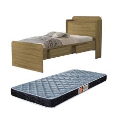 Cama Solteiro Para Quarto de Criança Adulto Tamires Com 2 Gavetas Prat