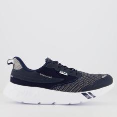 Tenis Fila Euroflag Marinho e Branco-Masculino