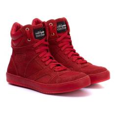 Tênis Hardcore Cano Alto Feminino Academia Sola Reta Em Couro 10300-Feminino