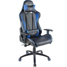 Cadeira Gamer Husky Gaming Storm, Preto E Azul, Com Almofadas, Recliná