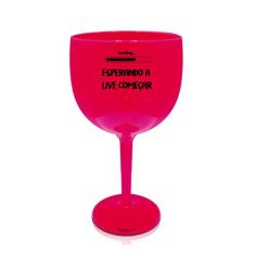 8 Taças Gin Rosa Personalizada Para Live