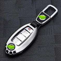 TPHJRM Porta-chaves do carro Capa Smart Zinc Alloy Key, apto para nissan juke leaf micra k12 note patrol qashqai   Infiniti, Chave do carro ABS Smart Car Key Fob