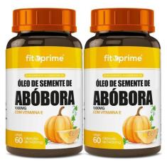2 Potes Óleo De Semente De Abóbora 1000Mg + Vitamina E 60Cps - Fitopri