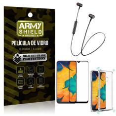 Fone Bluetooth Hs615 Samsung A20+Capa Anti Shock+Película 3D