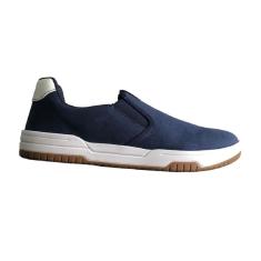 Tênis BR Sport Casual Slip On Preto Marinho Macio Masculino-Masculino