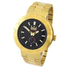 Relogio dumont masculino dourado troca pulseira duvd78bz/4p