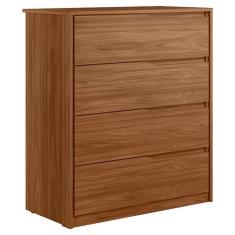 Cômoda Átria 4 Gavetas Nogueira Touch Demóbile - Demartêz