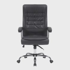 Cadeira Big Mola Ensacada Escritório Presidente Giratória em Couro Sintetico com Nr17 Espresso