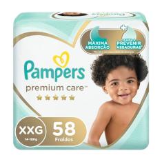 Fralda Pampers Premium Care XXG - 56 fraldas