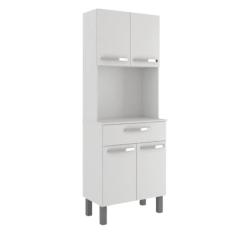 Armário de Cozinha Paneleiro 4 Portas 1 Gaveta Balli Branco