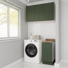 Lavanderia Modulada 2 Peças 1 Armário Aéreo 3 Portas 1 Balcão Ipanema 