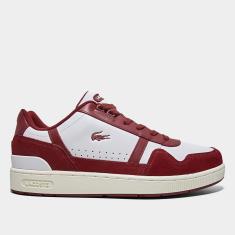 Tênis Couro Lacoste T-Clip Masculino-Masculino