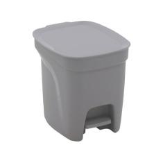 Lixeira Tramontina 7 Litros Compact Em Polipropileno Cinza, Cinza