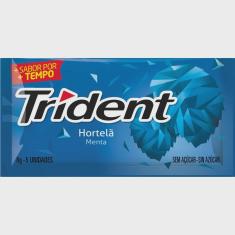 Chicle trident hortela 5UN