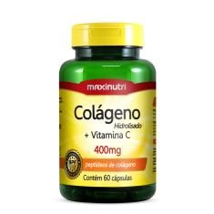 Colágeno Hidrolisado + Vitamina C 400mg Maxinutri 60 cápsulas 60 Cápsulas