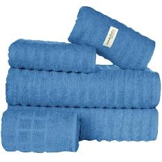 Toalha de Banho Gigante Jogo de Toalha Banhão 5 Peças Jogo de Banho Gramatura 500 kit de Toalha para Hotel 5 estrelas Marca Casa da Toalha