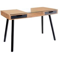 Escrivaninha de Madeira e Vidro Just Home Collection