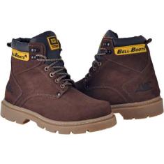 Bota Adventure Masculina Couro Macia Resistente Confortável - Bell Boo