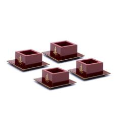 Kit Com 4 Copos Saque Sake Ideograma Japonês 150Ml - Arte Charão, Ding