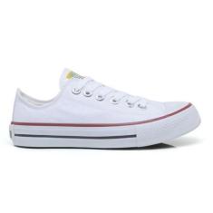 Tênis Unissex Tradicional Cano Baixo Lona - Preto/Branco - Kobus, Bran