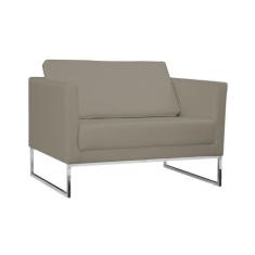 Poltrona Decorativa Julia 106cm Corano Bege - Gran Belo