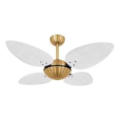 Ventilador Teto Volare Dourado Office Palmae 4 Pás 220V, 220V