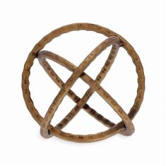 Escultura em metal dourado mart 20cm