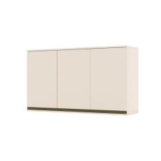 Armário Aéreo De Cozinha 120 Cm 3 Portas Connect Henn Off White