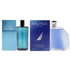 Kit de Perfume Cool Water - Vários Designers para Homens - 200ml EDT