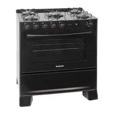Fogão Suggar Cook Glass 5 Queimadores Preto FGVCG510PT Bivolt Preto