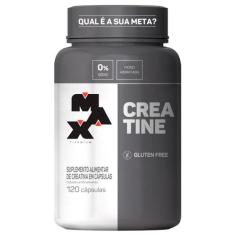 Creatina max titanium pura pote 120 capsulas suplemento, 1 Unidade, 20