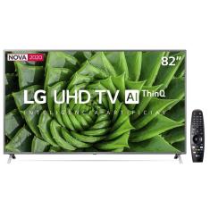 Smart TV LED 82" UHD 4K LG 82UN8000PSB Wi-Fi, Bluetooth, HDR, Inteligência Artificial ThinQ AI, Google Assistente, Alexa, Controle Smart Magic - 2020