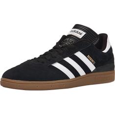 adidas Tênis masculino Busenitz, Preto/branco/ouro metálico., 39