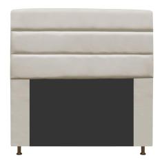 Cabeceira Estofada Turim 160cm Queen Size Suede Bege