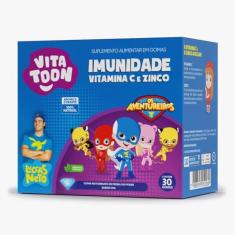 VitaToon Imunidade Vitamina C e Zinco 30 Gomas Sabor Uva Maxinutri