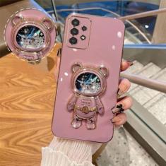 Capa de telefone astronauta macia para Samsung galaxy A32 A52 A52S A72 A51 A71 A20S A21S A22 A54 A34 A53 A73 A33 A23 A14 A13 A50 30 Capa, Roxa, Para Samsung A21S