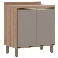 Balcão 2 Portas 80 cm Luciane Yara 1302 - Vanilla/Graff