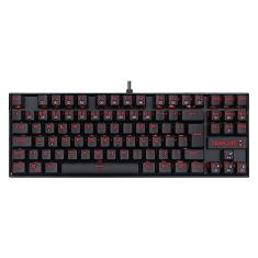 Teclado Mecânico Gamer Redragon Kumara Single Color LED Vermelho Switch Preto K552-2