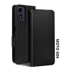 Capa Carteira + Pelicula Privacidade Hidrogel Para Moto G04 - Db